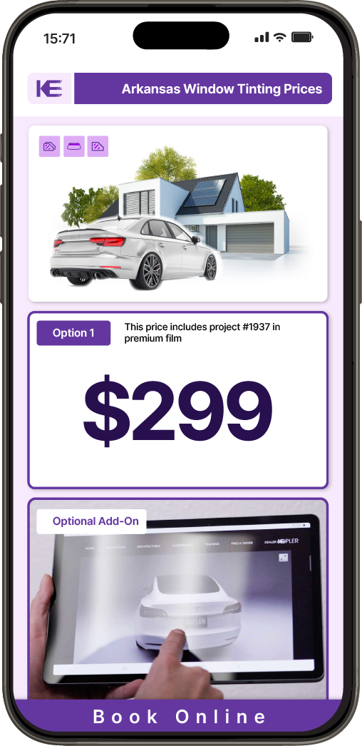 View Competitive Car Window Tinting Prices in Arkansas
