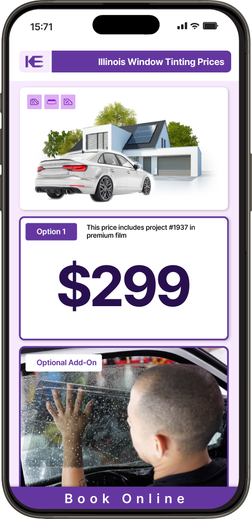 View Competitive Car Window Tinting Prices in Illinois