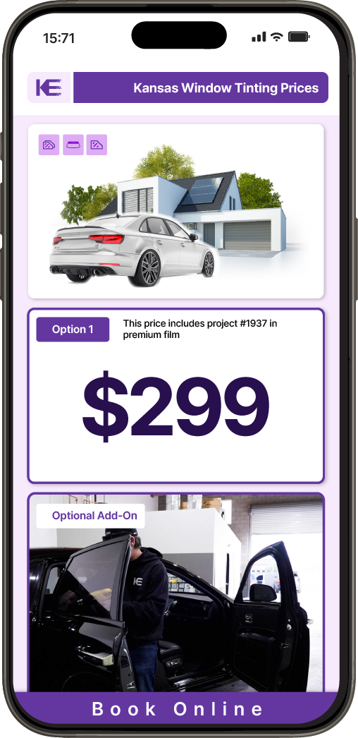 View Competitive Car Window Tinting Prices in Kansas