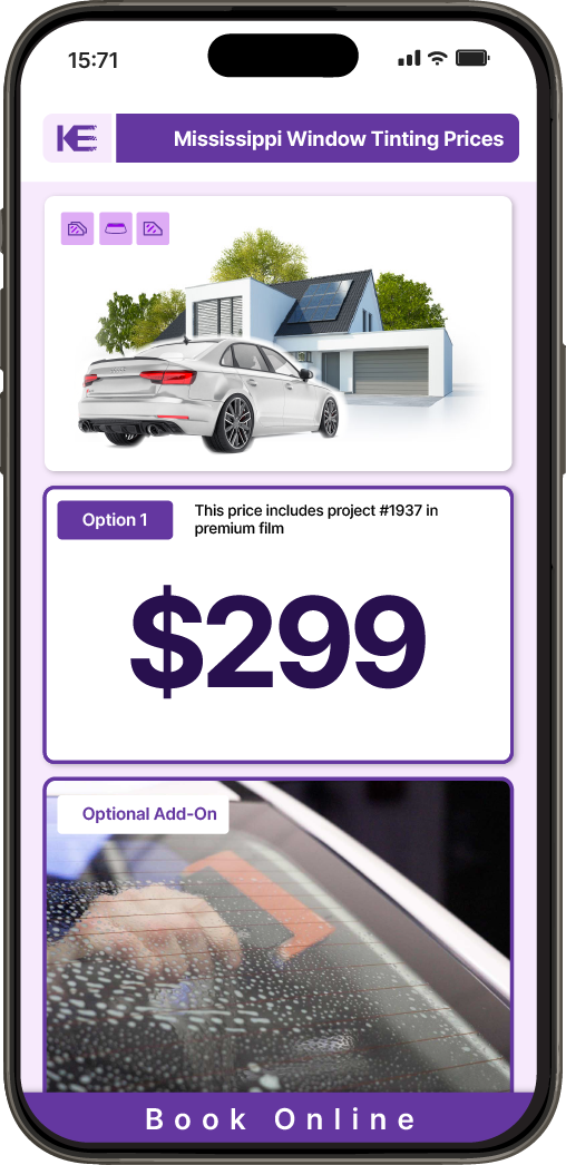 View Competitive Car Window Tinting Prices in Mississippi