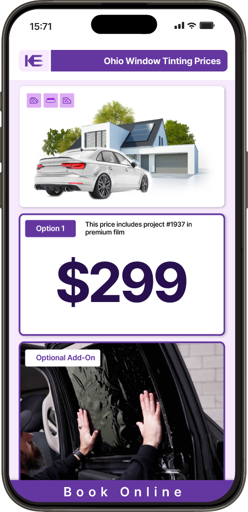 View Competitive Car Window Tinting Prices in Ohio