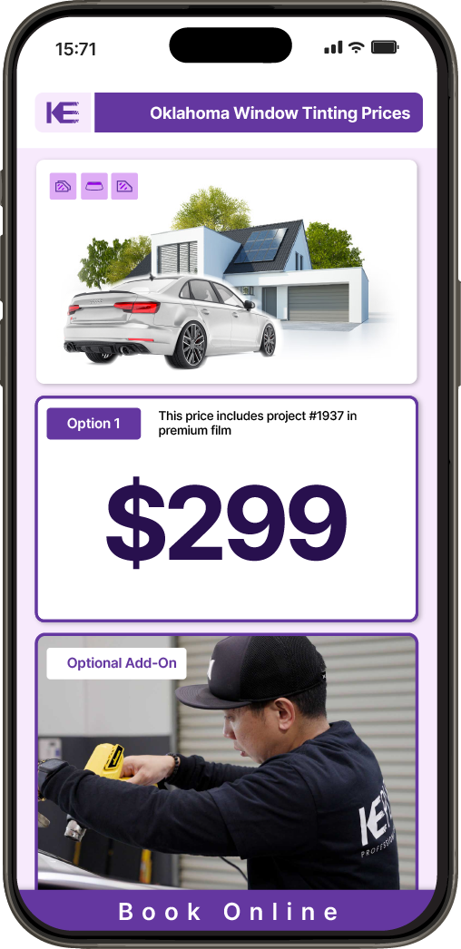 View Competitive Car Window Tinting Prices in Oklahoma