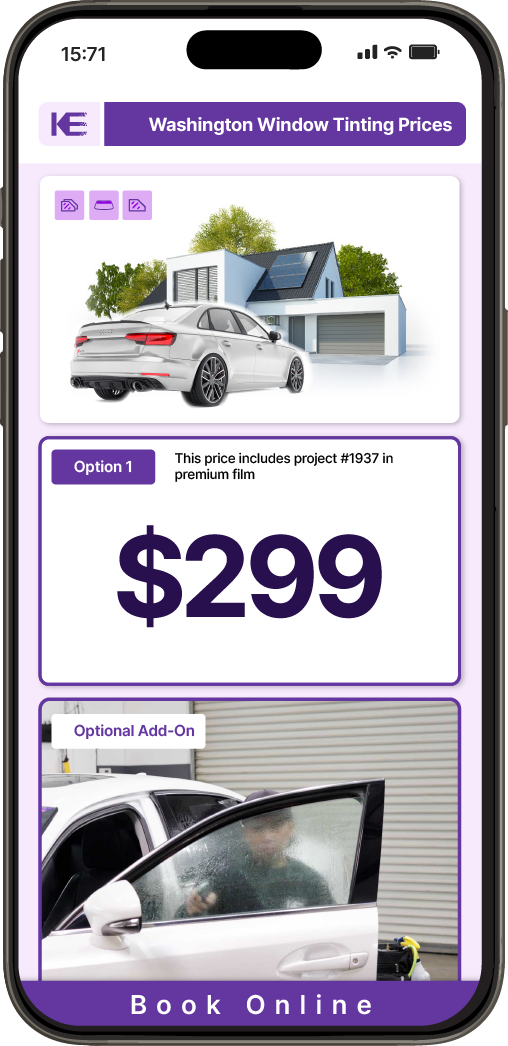 View Competitive Car Window Tinting Prices in Washington
