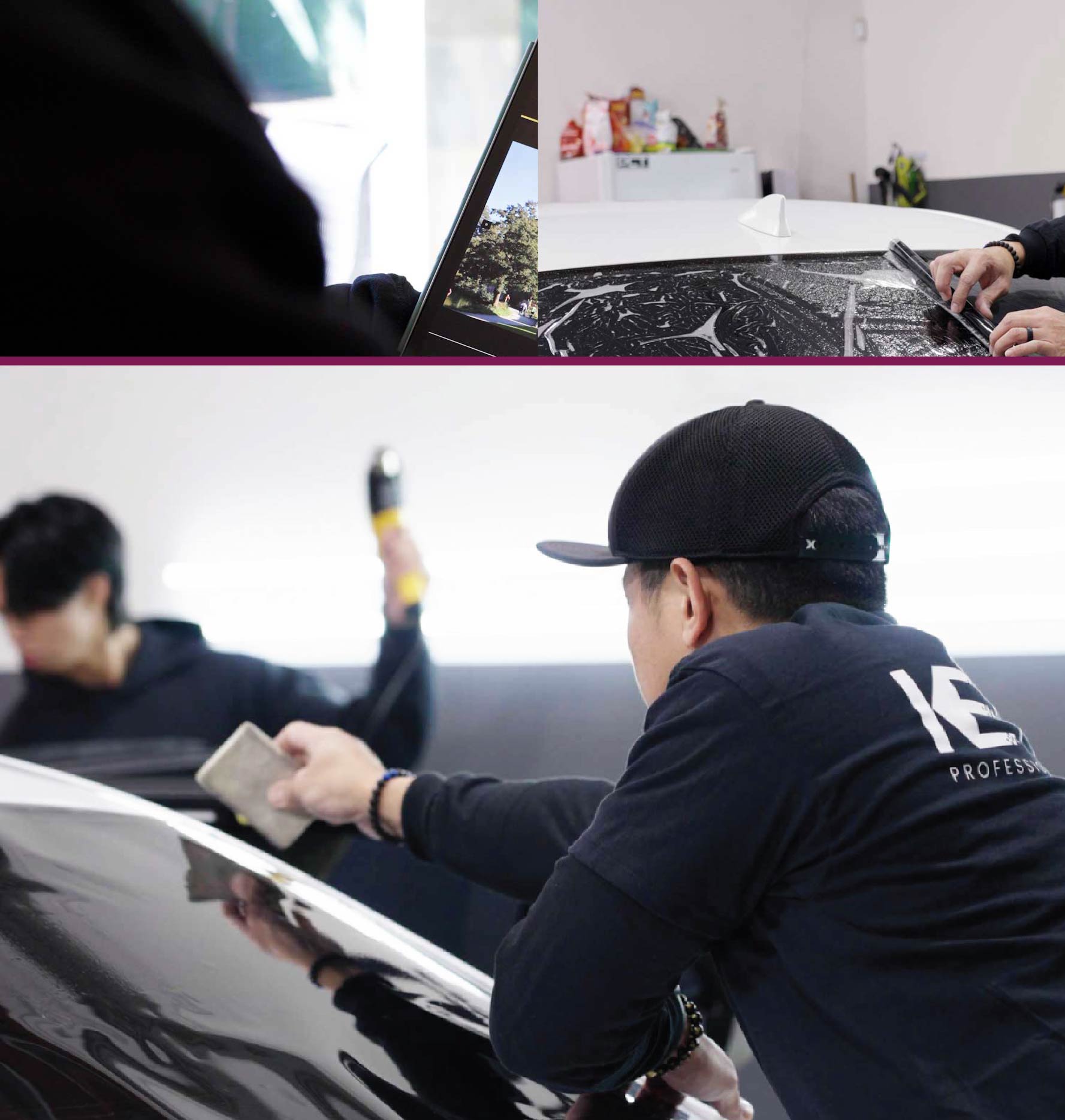 Car Window Tinting Specialists at Work in West Virginia
