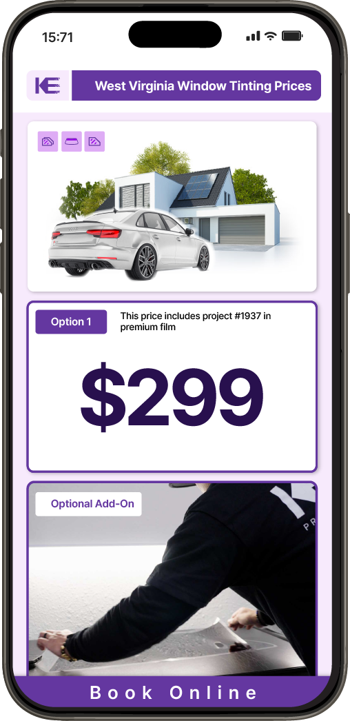 View Competitive Car Window Tinting Prices in West Virginia