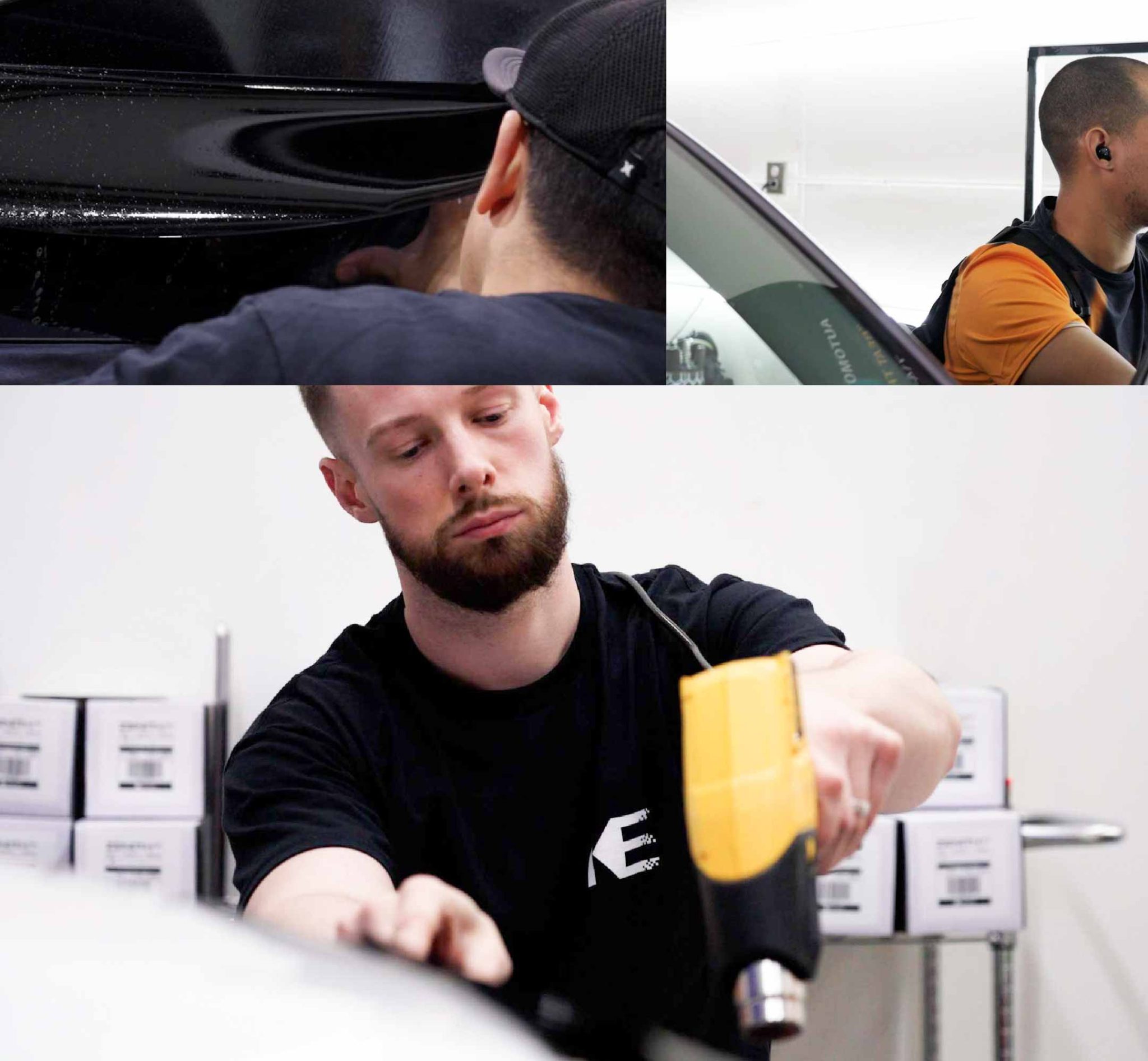 Kepler Technician Applying Advanced Window Tint to Tesla in New Jersey