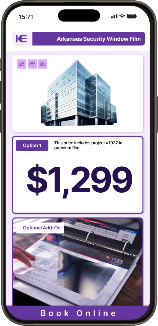 Get Security Window Film Pricing on Your Phone in Arkansas