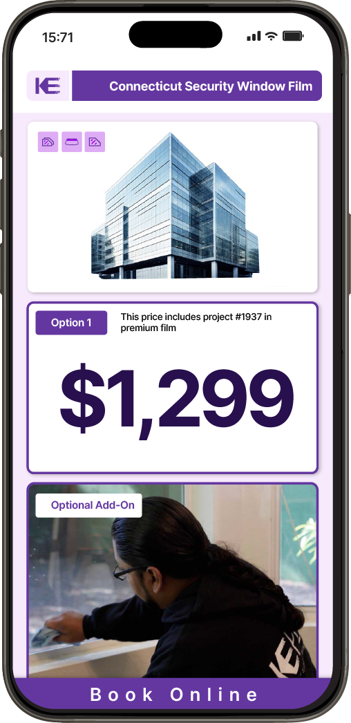 Get Security Window Film Pricing on Your Phone in Connecticut