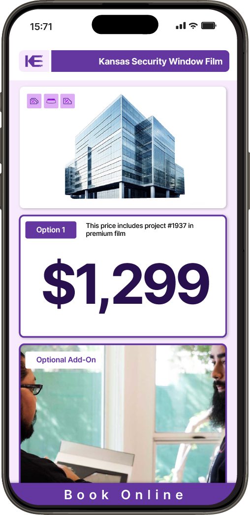 Get Security Window Film Pricing on Your Phone in Kansas