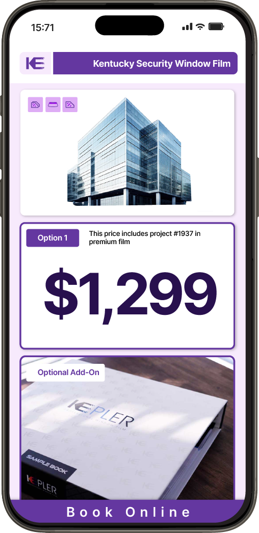 Get Security Window Film Pricing on Your Phone in Kentucky