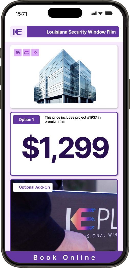 Get Security Window Film Pricing on Your Phone in Louisiana