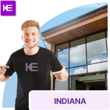 Professional Home Window Tinting Indiana Specialist Applying Film