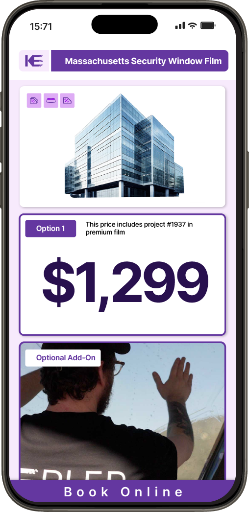 Get Security Window Film Pricing on Your Phone in Massachusetts