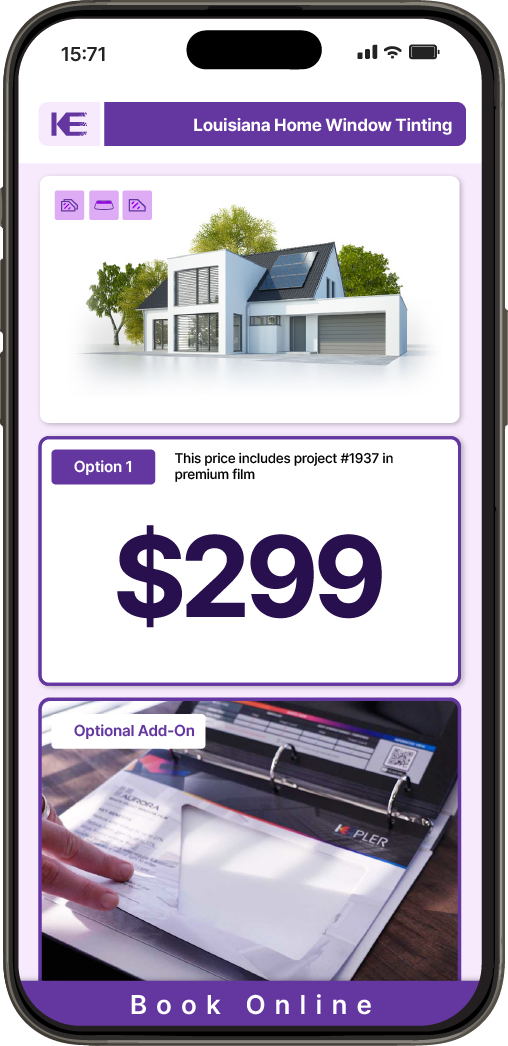 View Detailed Home Window Tinting Pricing in Louisiana