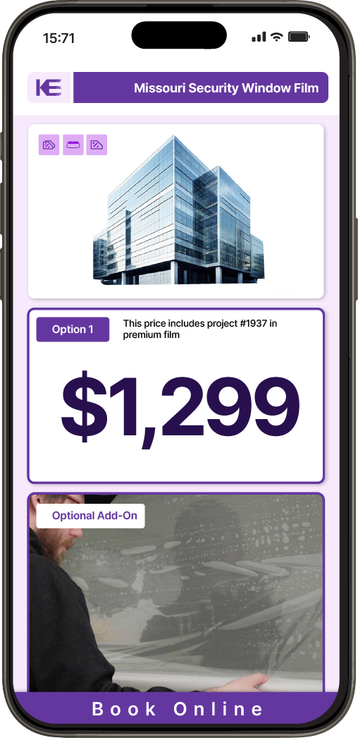 Get Security Window Film Pricing on Your Phone in Missouri