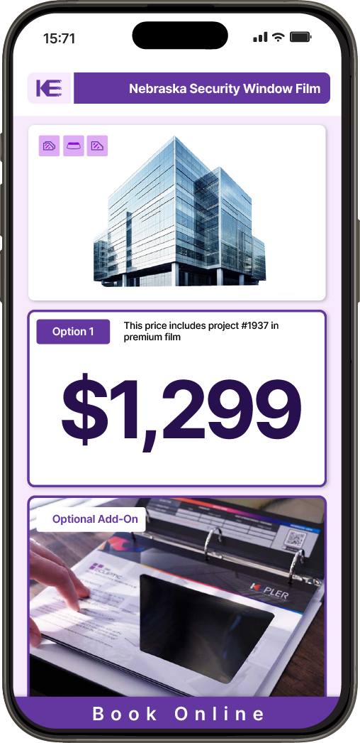 Get Security Window Film Pricing on Your Phone in Nebraska