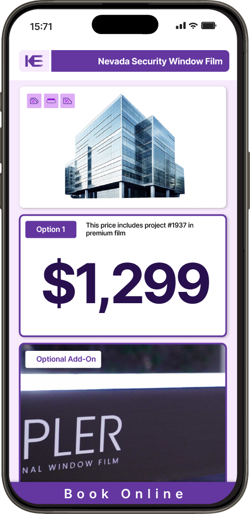 Get Security Window Film Pricing on Your Phone in Nevada