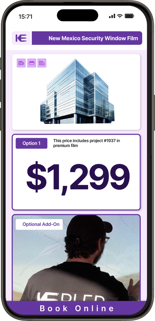 Get Security Window Film Pricing on Your Phone in New Mexico