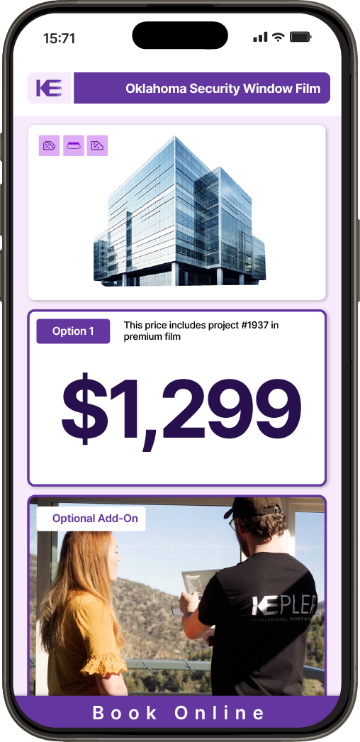 Get Security Window Film Pricing on Your Phone in Oklahoma