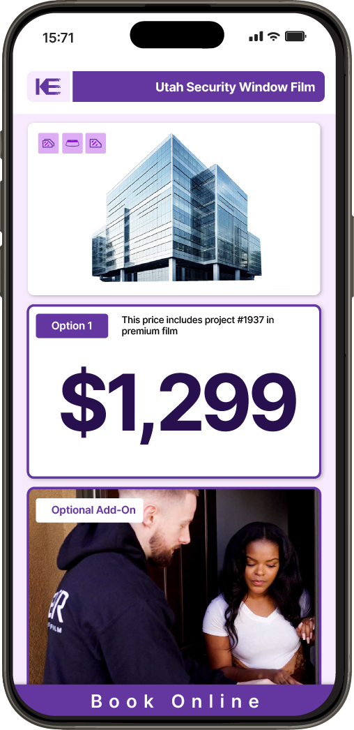 Get Security Window Film Pricing on Your Phone in Utah