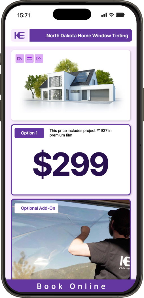 View Detailed Home Window Tinting Pricing in North Dakota
