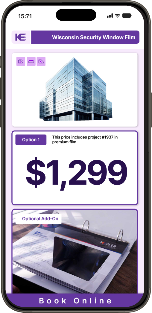 Get Security Window Film Pricing on Your Phone in Wisconsin