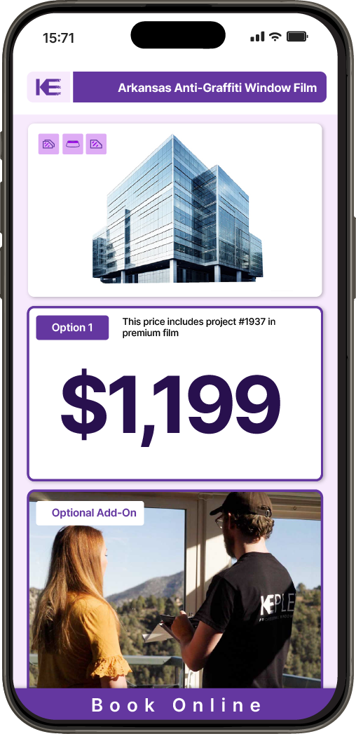 Get Anti-Graffiti Window Film Pricing on Your Phone in Arkansas