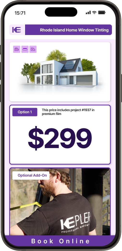 View Detailed Home Window Tinting Pricing in Rhode Island