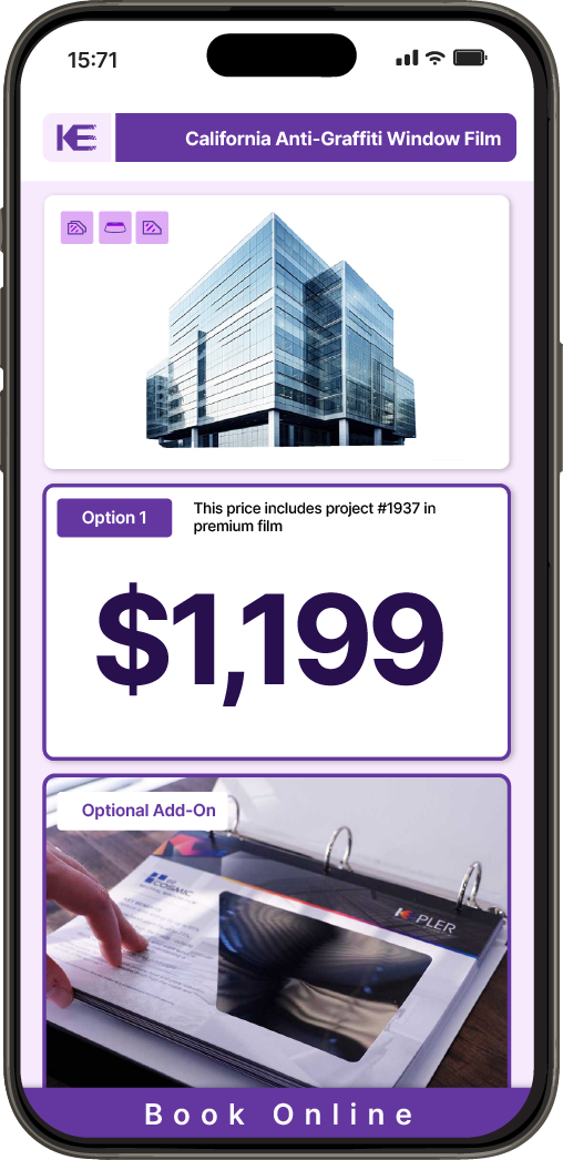 Get Anti-Graffiti Window Film Pricing on Your Phone in California