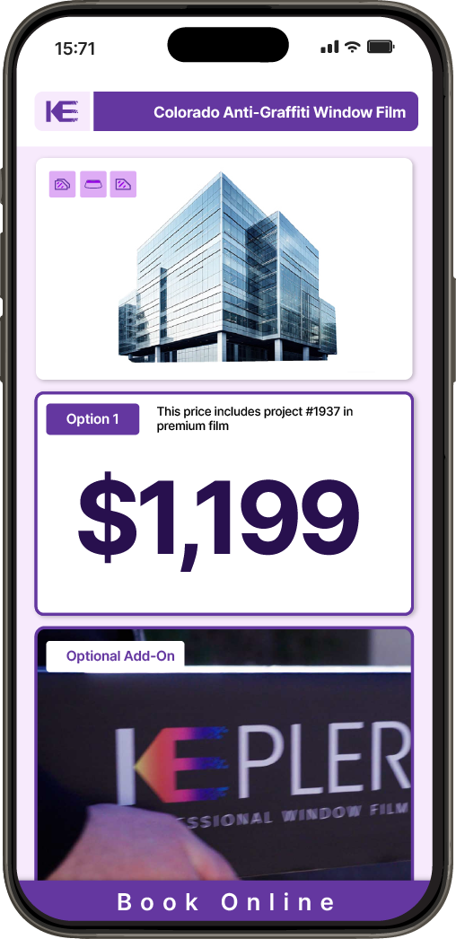 Get Anti-Graffiti Window Film Pricing on Your Phone in Colorado