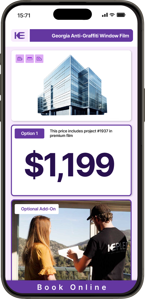 Get Anti-Graffiti Window Film Pricing on Your Phone in Georgia