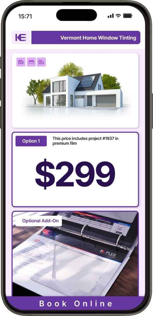 View Detailed Home Window Tinting Pricing in Vermont