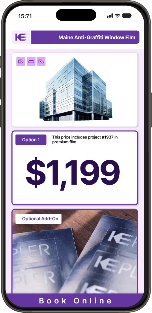 Get Anti-Graffiti Window Film Pricing on Your Phone in Maine