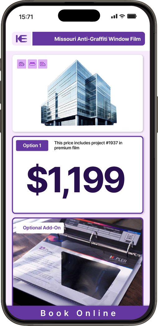 Get Anti-Graffiti Window Film Pricing on Your Phone in Missouri