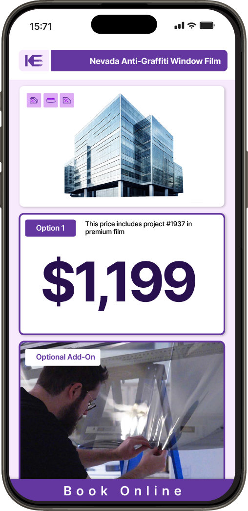 Get Anti-Graffiti Window Film Pricing on Your Phone in Nevada