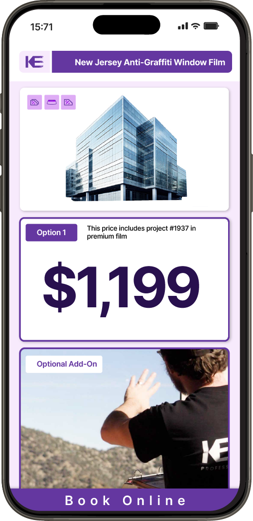 Get Anti-Graffiti Window Film Pricing on Your Phone in New Jersey