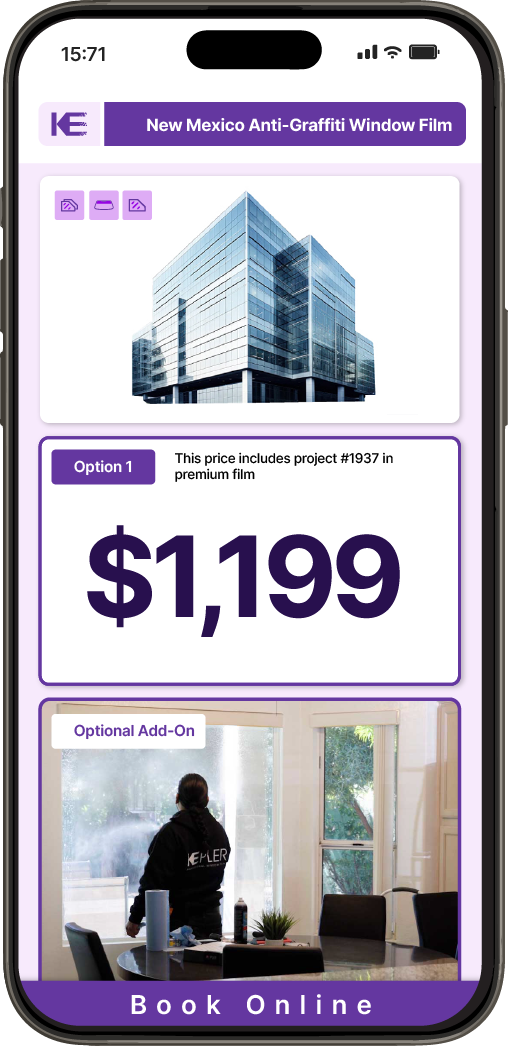 Get Anti-Graffiti Window Film Pricing on Your Phone in New Mexico