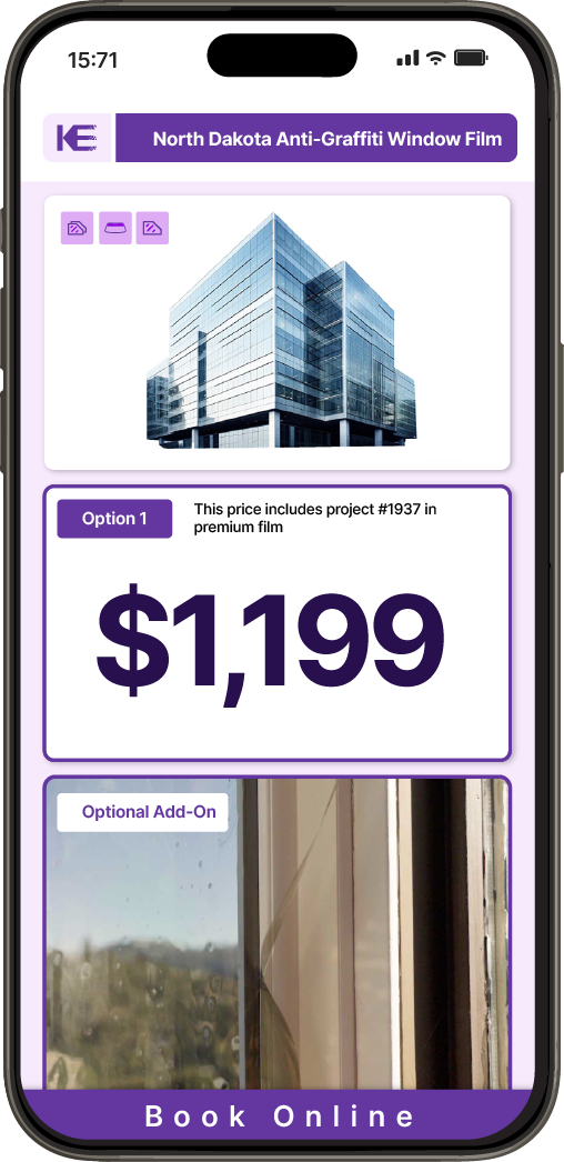 Get Anti-Graffiti Window Film Pricing on Your Phone in North Dakota