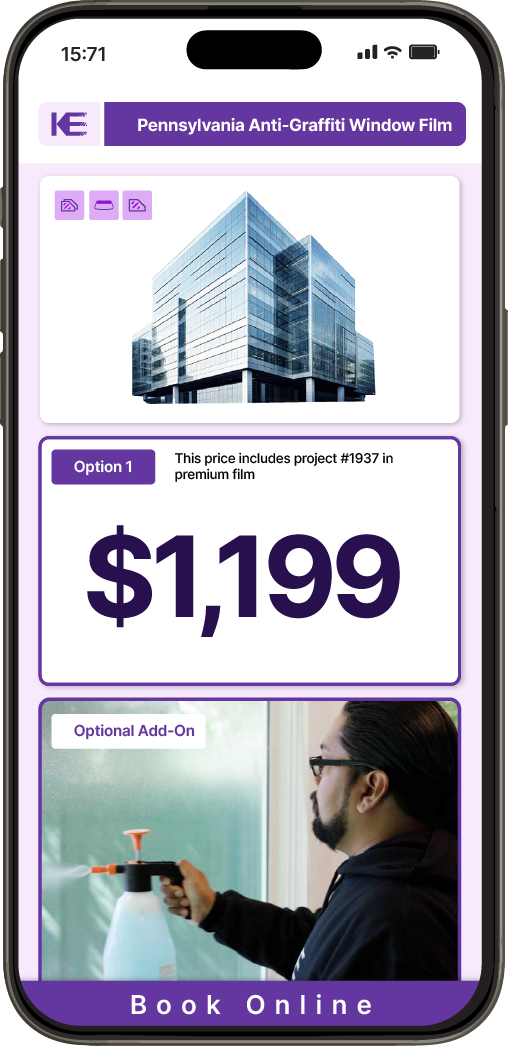 Get Anti-Graffiti Window Film Pricing on Your Phone in Pennsylvania