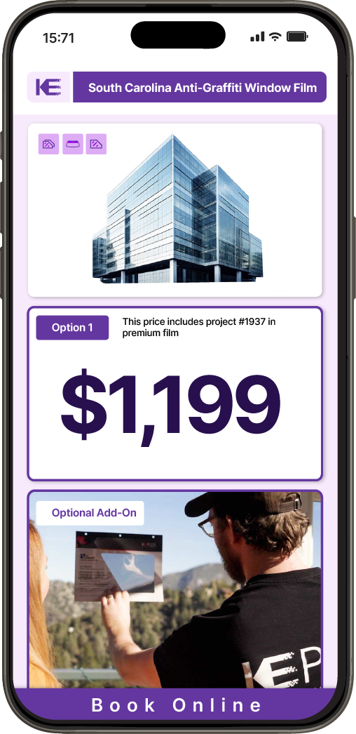 Get Anti-Graffiti Window Film Pricing on Your Phone in South Carolina