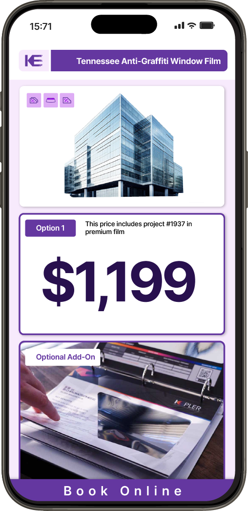 Get Anti-Graffiti Window Film Pricing on Your Phone in Tennessee