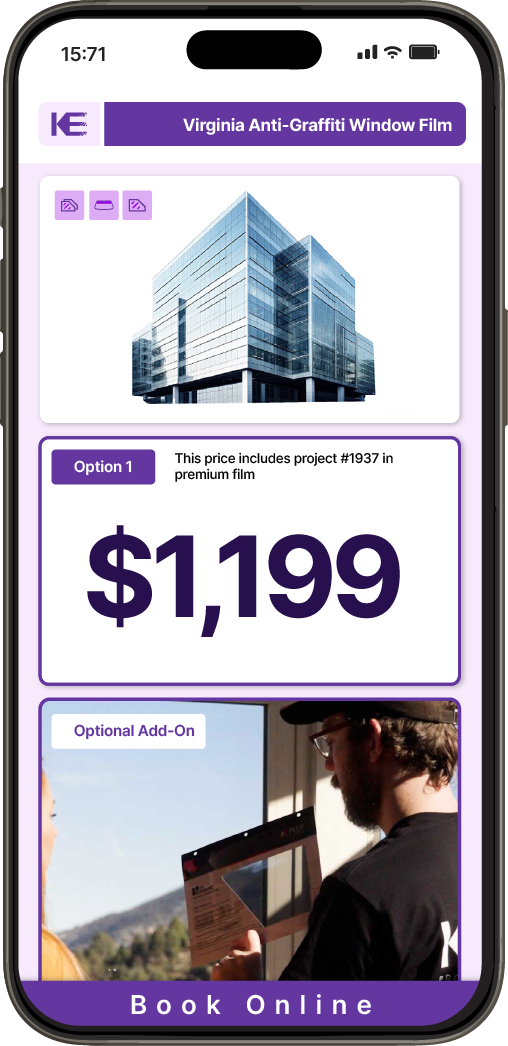 Get Anti-Graffiti Window Film Pricing on Your Phone in Virginia