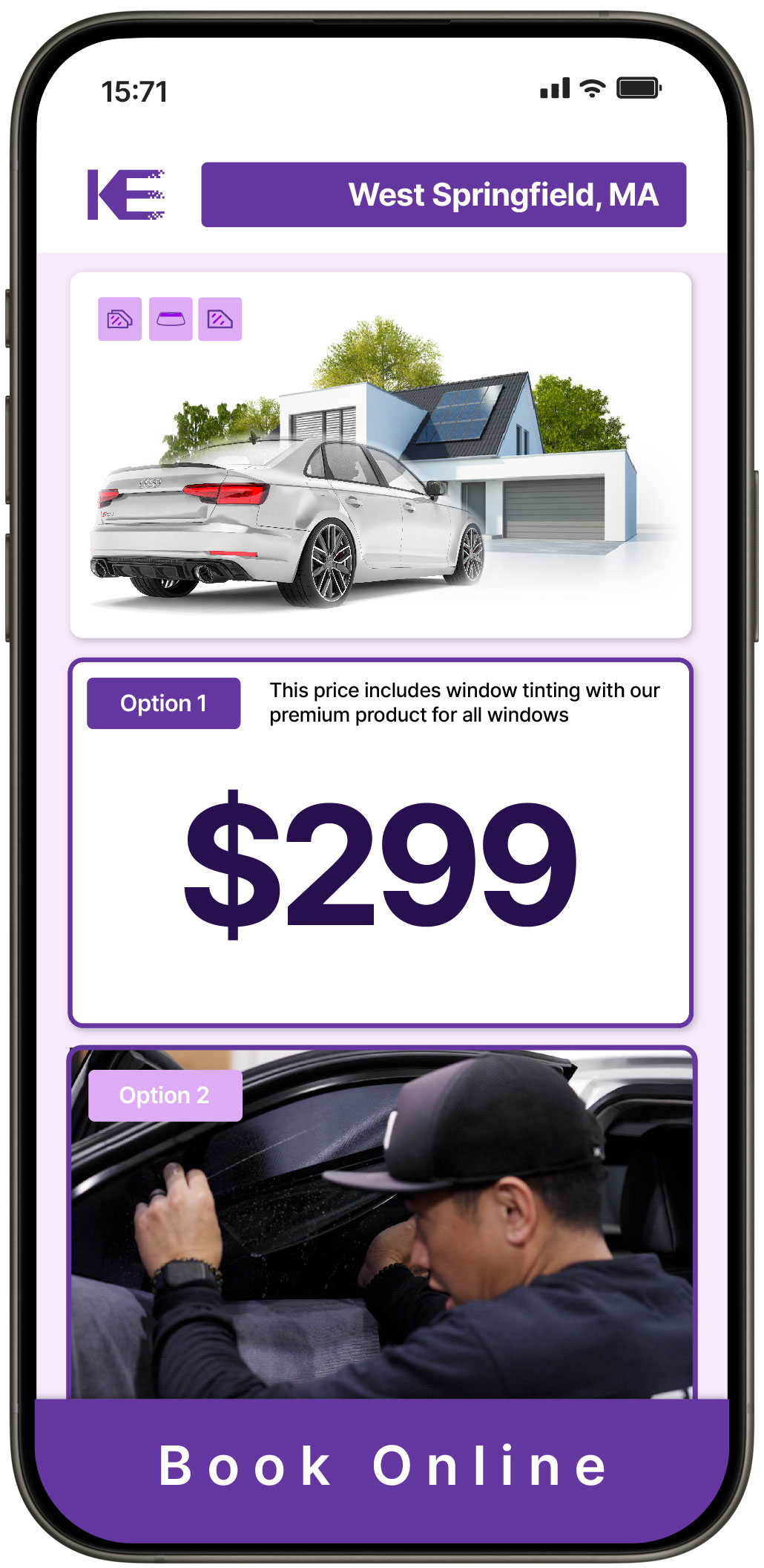 View Affordable Tesla Window Tinting Costs in Jefferson, Massachusetts