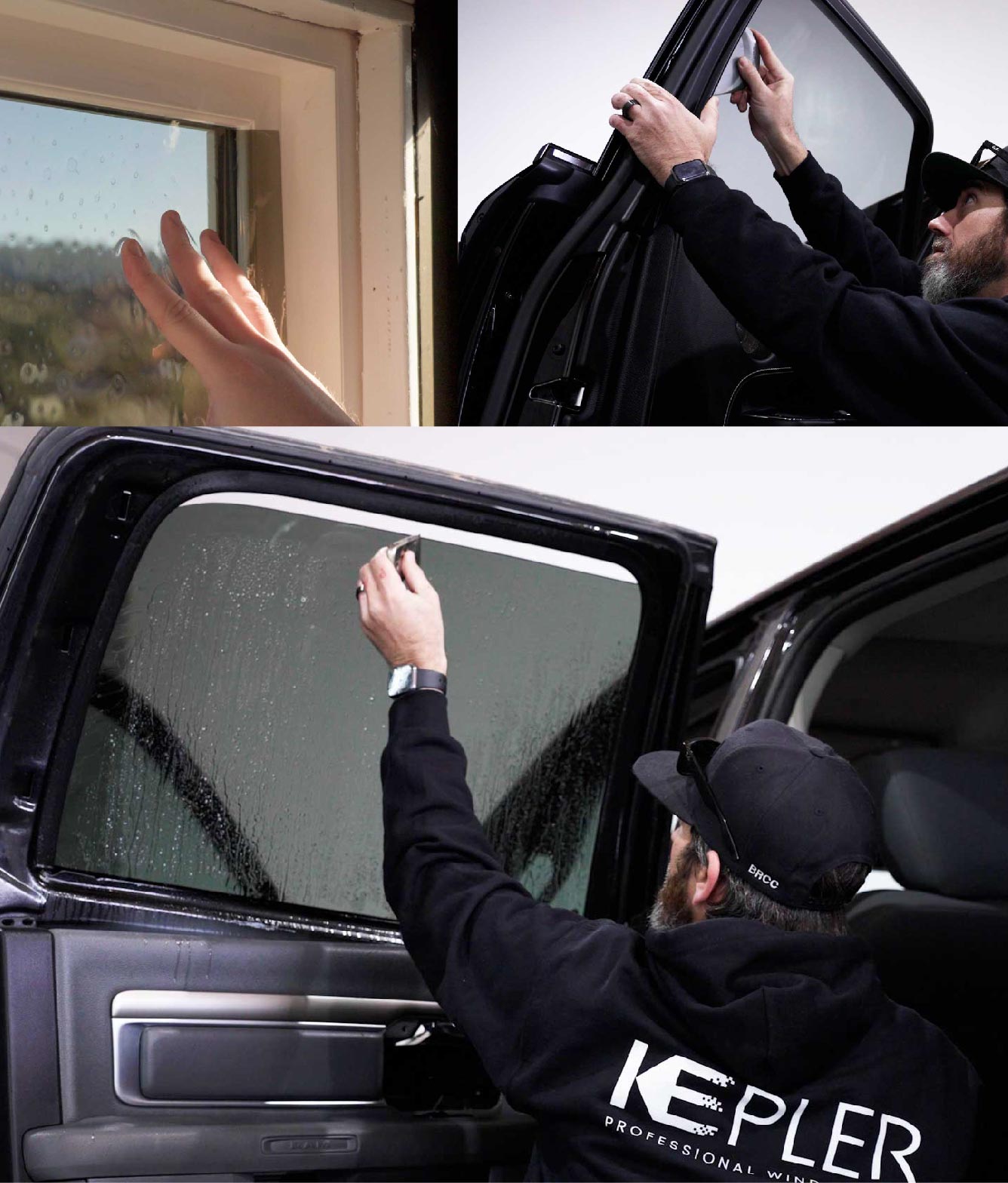 Kepler Window Tinting Specialists at Work in Northbridge, Massachusetts