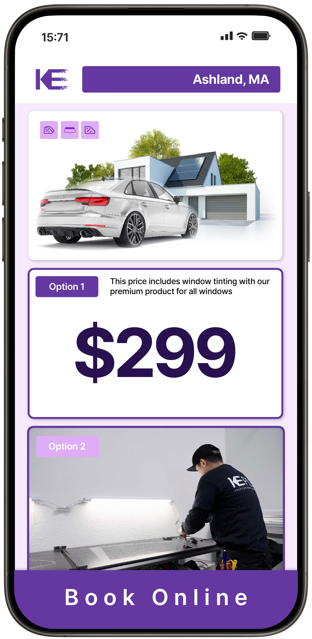 View Reasonable Tesla Window Tinting Prices in Weymouth, Massachusetts