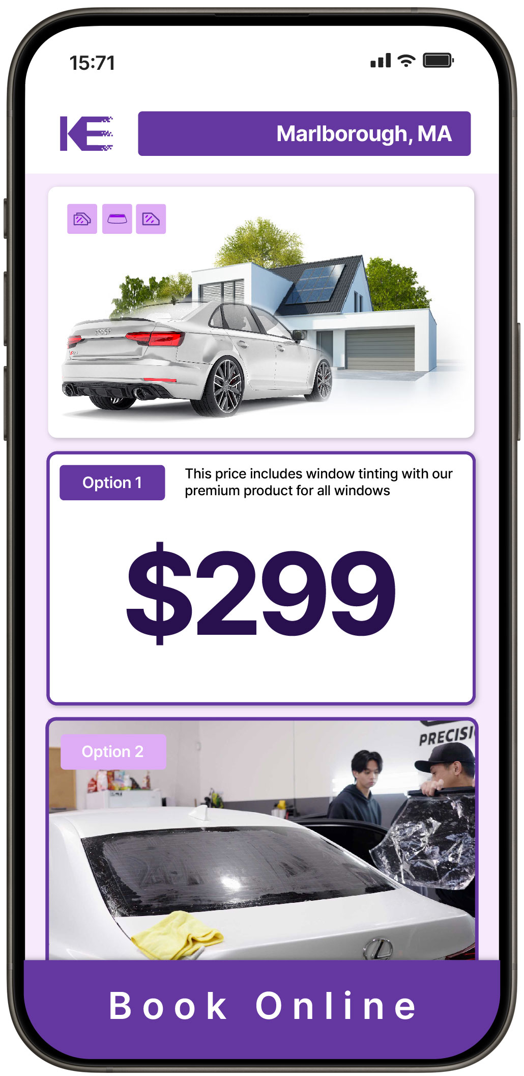 View Affordable Tesla Window Tinting Rates in North Easton, Massachusetts