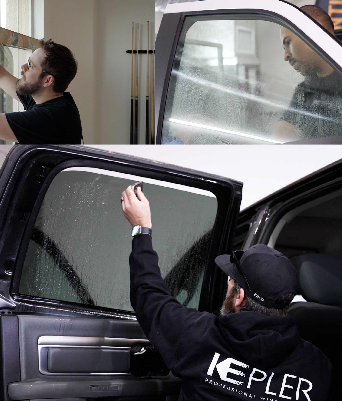 Kepler Window Tinting Specialists at Work in Burlington, Massachusetts