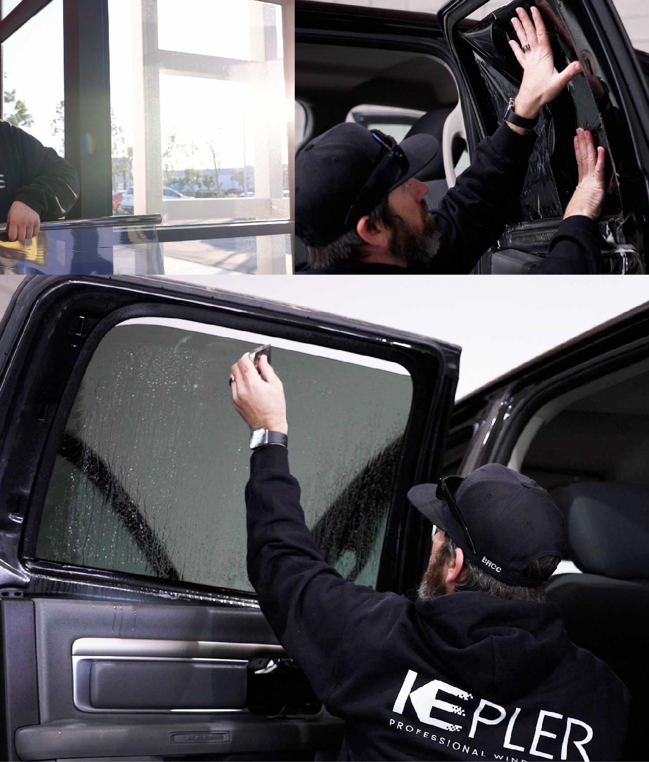 Kepler Window Tinting Specialists at Work in Gloucester, Massachusetts