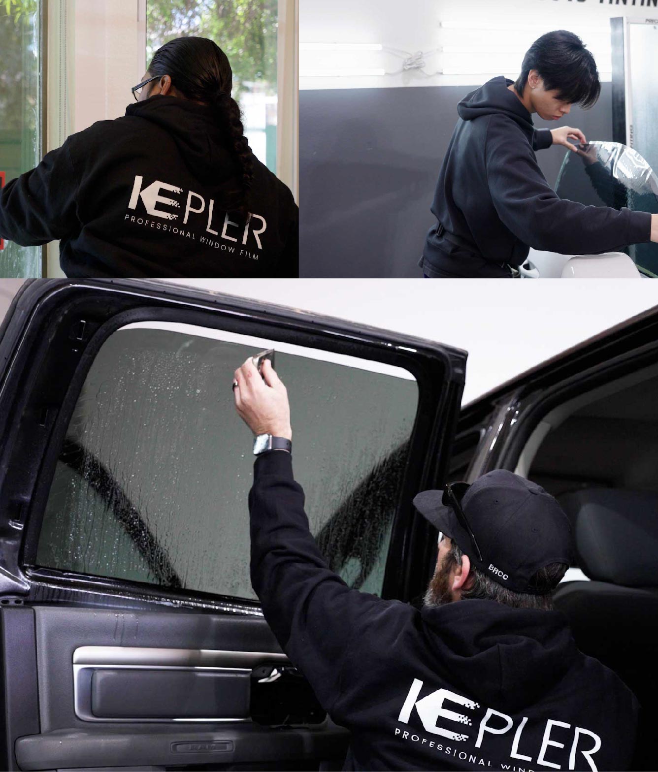 Kepler Window Tinting Specialists at Work in Mansfield, Massachusetts
