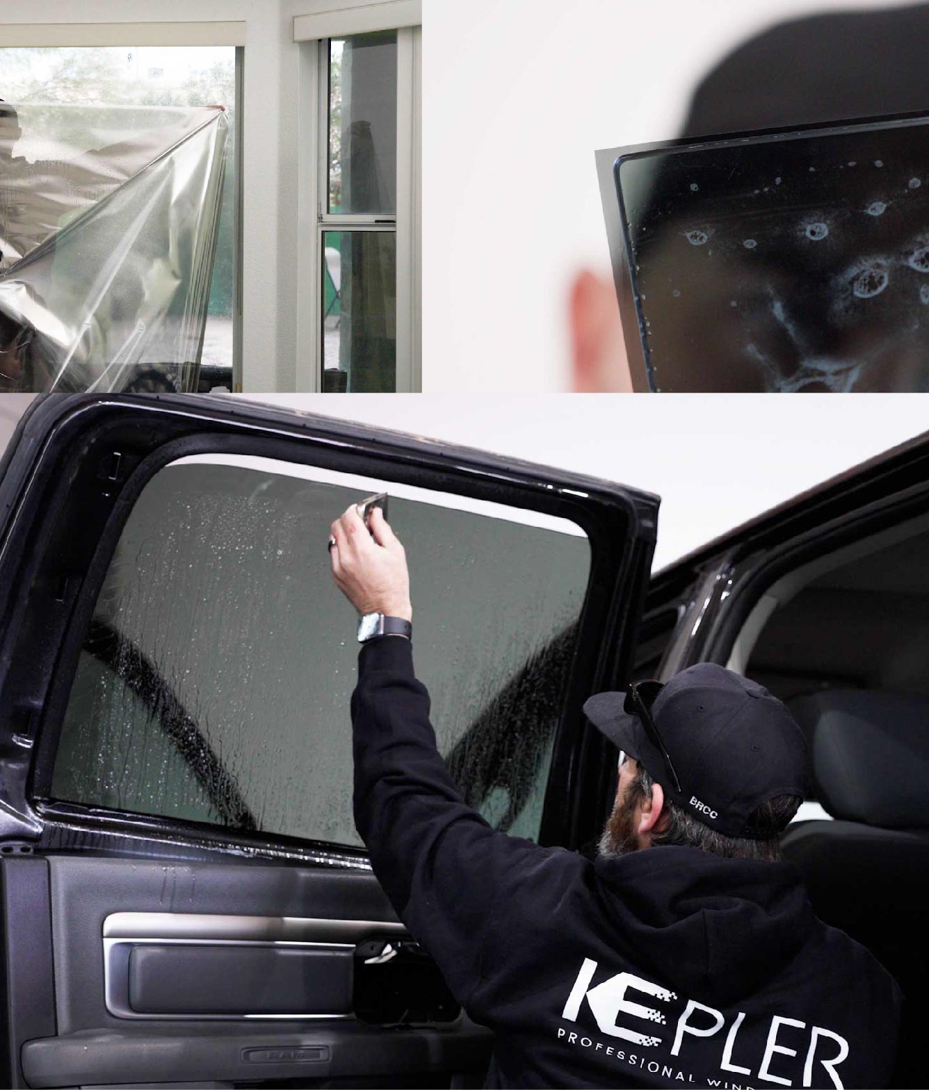 Kepler Window Tinting Specialists at Work in West Roxbury, Massachusetts